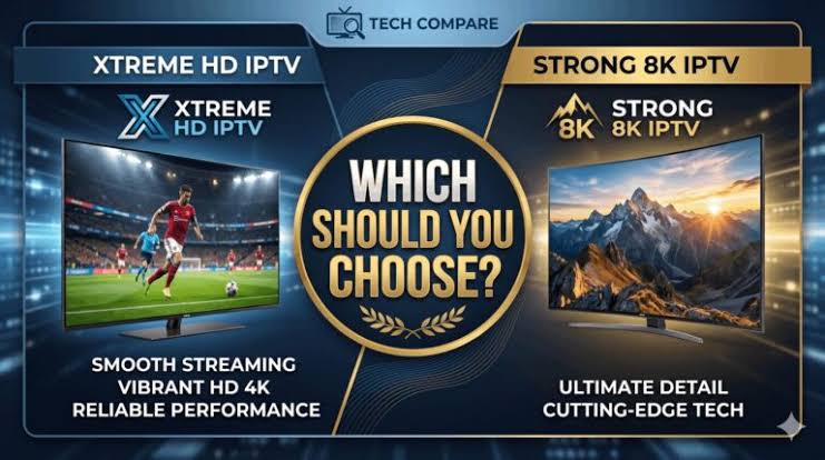 Comparing subscription information for a second television with Strong 8K IPTV